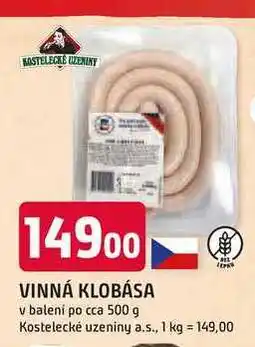 Trefa VINNÁ KLOBÁSA v balení po cca 500 g nabídka