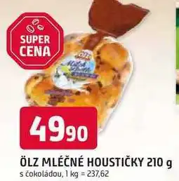 Trefa ÖLZ MLÉČNÉ HOUSTIČKY 210 g s čokoládou nabídka