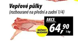 ZEMAN Vepřové půlky (rozbourané na přední a zadní 1/4), 1 kg nabídka