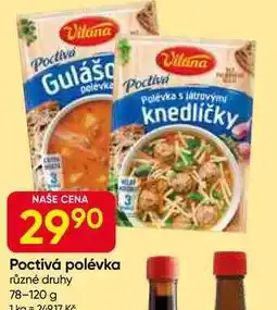 Hruška Vitana poctivá polévka různé druhy 78-120 g nabídka