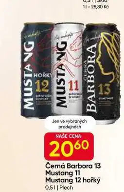 Hruška Mustang 12 hořký 0,5l Plech nabídka