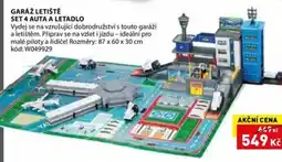 Wiky Garáž letiště set 4 auta a letadlo nabídka