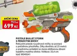 Wiky Pistole bullet storm s pěnovými míčky nabídka