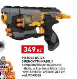 Wiky Pistole quick s pěnovými náboji nabídka