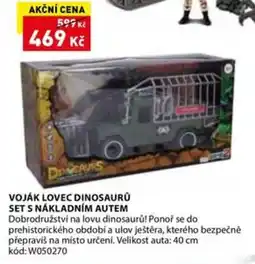 Wiky Voják lovec dinosauru set s nákladním autem nabídka