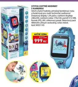 Wiky Stitch chytré hodinky s kamerou nabídka