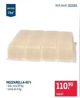 Makro Mozzarella 40 % nabídka