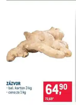 Makro Zázvor nabídka