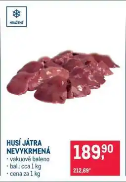 Makro Husí játra nevykrmená nabídka