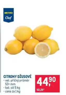 Makro Citrony džusové nabídka