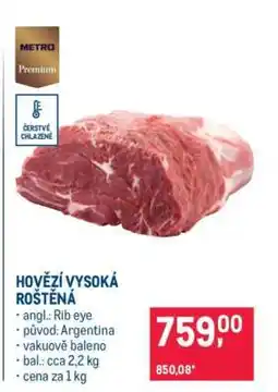 Makro Hovězí vysoká roštěná nabídka