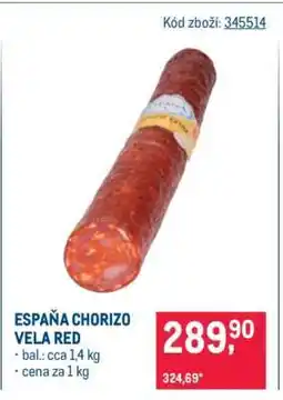 Makro ESPAÑA CHORIZO VELA RED nabídka