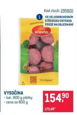 Makro Vysočina nabídka
