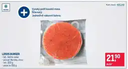 Makro Losos burger nabídka