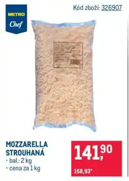 Makro Mozzarella strouhaná nabídka