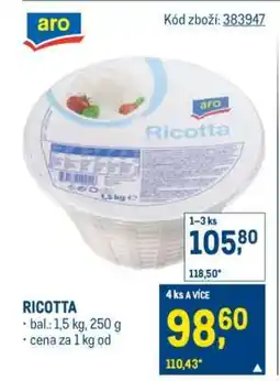 Makro Ricotta nabídka