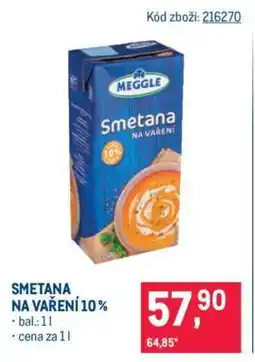 Makro Smetana na vaření 10 % nabídka