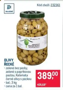 Makro Olivy řecké nabídka