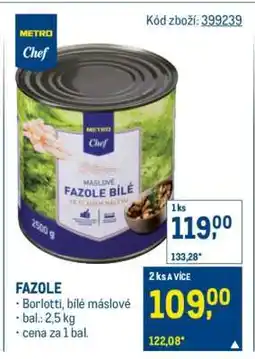 Makro Fazole nabídka