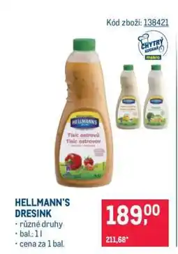 Makro HELLMANN’S DRESINK nabídka