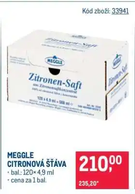 Makro MEGGLE CITRONOVÁ ŠŤÁVA nabídka