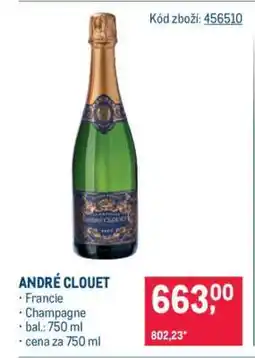 Makro ANDRÉ CLOUET nabídka