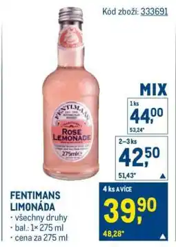 Makro Fentimans limonáda nabídka