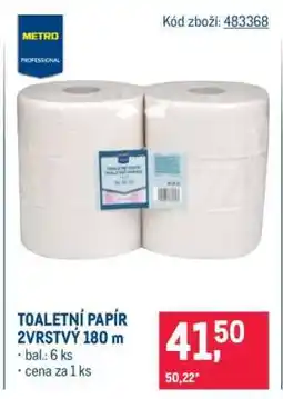 Makro TOALETNÍ PAPÍR 2VRSTVÝ 180 m nabídka