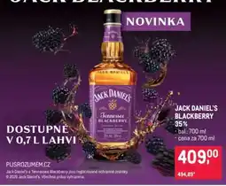 Makro JACK DANIEL'S BLACKBERRY nabídka