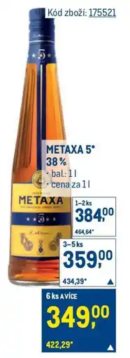 Makro Metaxa 5 nabídka