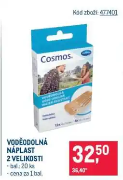 Makro VODĚODOLNÁ NÁPLAST 2 VELIKOSTI nabídka