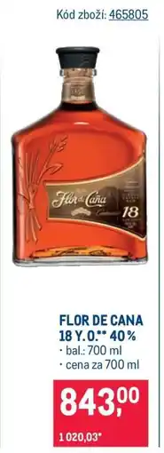 Makro FLOR DE CANA 18 Y. O.** 40 % nabídka