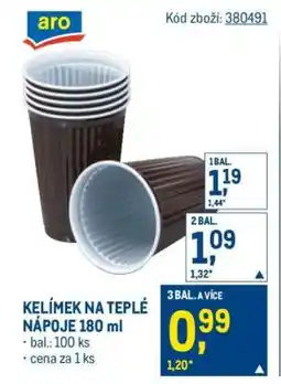 Makro Kelímek na teplé nápoje 180 ml nabídka