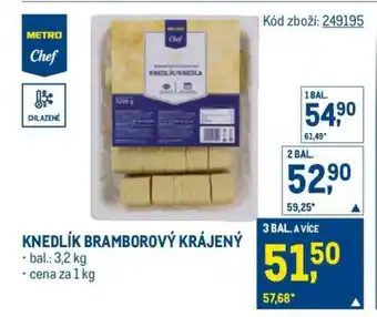Makro KNEDLÍK BRAMBOROVÝ KRÁJENÝ nabídka