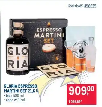 GLORIA ESPRESSO MARTINI SET 21,6%
