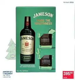 Makro JAMESON 40 % + 2 SKLENIČKY nabídka