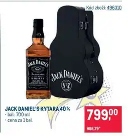 Makro JACK DANIEL’S KYTARA 40 % nabídka