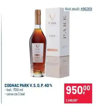 Makro COGNAC PARK V. S. O. P. 40 % nabídka