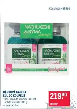 Makro DÁRKOVÁ KAZETA SŮL DO KOUPELE nabídka