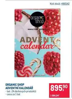 Makro ORGANIC SHOP ADVENTNÍ KALENDÁŘ nabídka