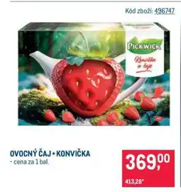 Makro OVOCNÝ ČAJ + KONVIČKA nabídka