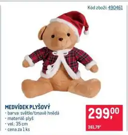 Makro MEDVÍDEK PLYŠOVÝ nabídka