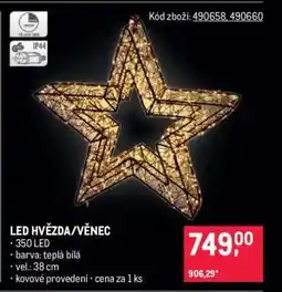 Makro LED HVĚZDA/VĚNEC nabídka