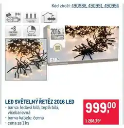 Makro LED SVĚTELNÝ ŘETĚZ 2016 LED nabídka