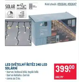 Makro LED SVĚTELNÝ ŘETĚZ 240 LED SOLÁRNÍ nabídka