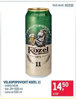 Makro Velkopopovický Kozel 11 nabídka