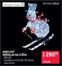 Makro AKRYLOVÝ SNĚHULÁK NA LYŽÍCH nabídka