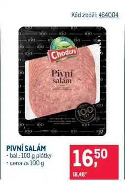 Makro Pivní salám nabídka
