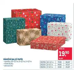 Makro VÁNOČNÍ BALICÍ PAPÍR nabídka