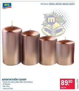 Makro ADVENTNÍ SVÍČKY SCHODY nabídka